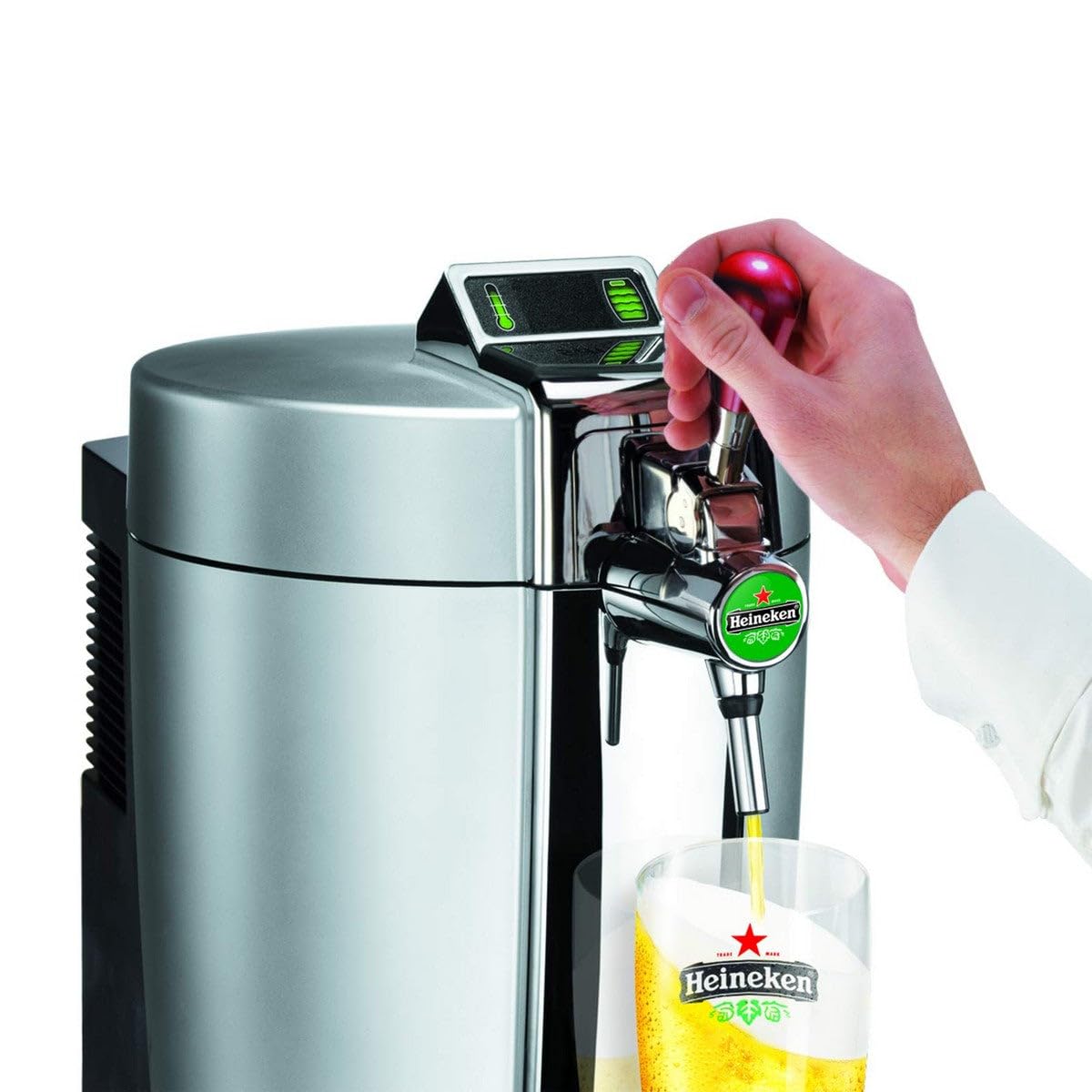 Krups VB700E00 Beertender Loft Edition Bierzapfgerät, Silber/Chrom