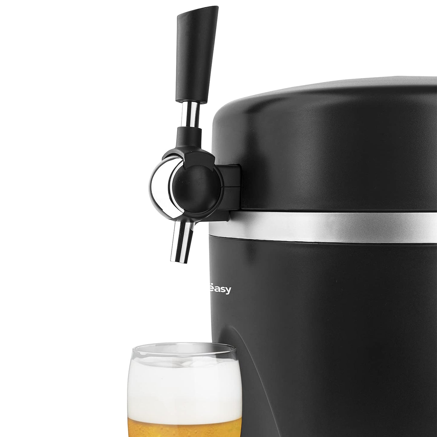 Wëasy Bierzapfanlage PINT568 – Für 5L-Fässer, integriertes Kühlsystem (3–6 °C), 60W, Bier frisch bis 30 Tage, Schwarz