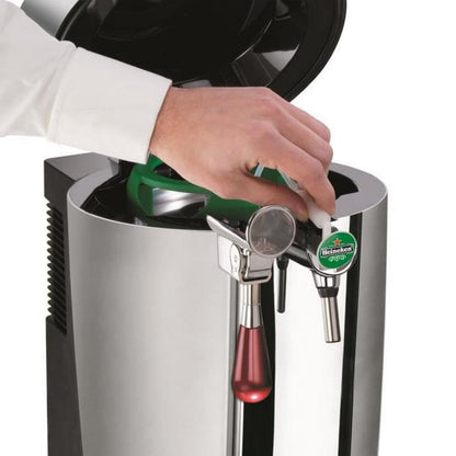 Krups VB700E00 Beertender Loft Edition Bierzapfgerät, Silber/Chrom
