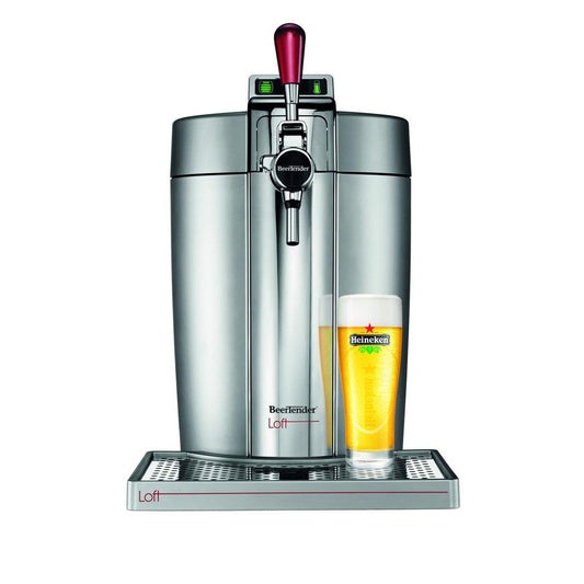 Krups VB700E00 Beertender Loft Edition Bierzapfgerät, Silber/Chrom