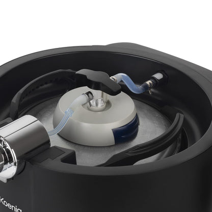 H.Koenig Bierzapfanlage BW1688 – Für 6L & 5L Fässer, integrierte Kühlung, einstellbare Temperatur 3–12 °C, Schwarz