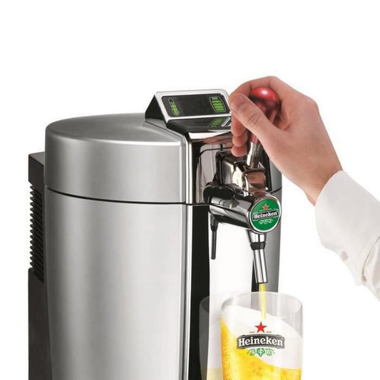 Krups VB700E00 Beertender Loft Edition Bierzapfgerät, Silber/Chrom